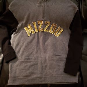 VS PINK Bling Mizzou 1/4 Zip